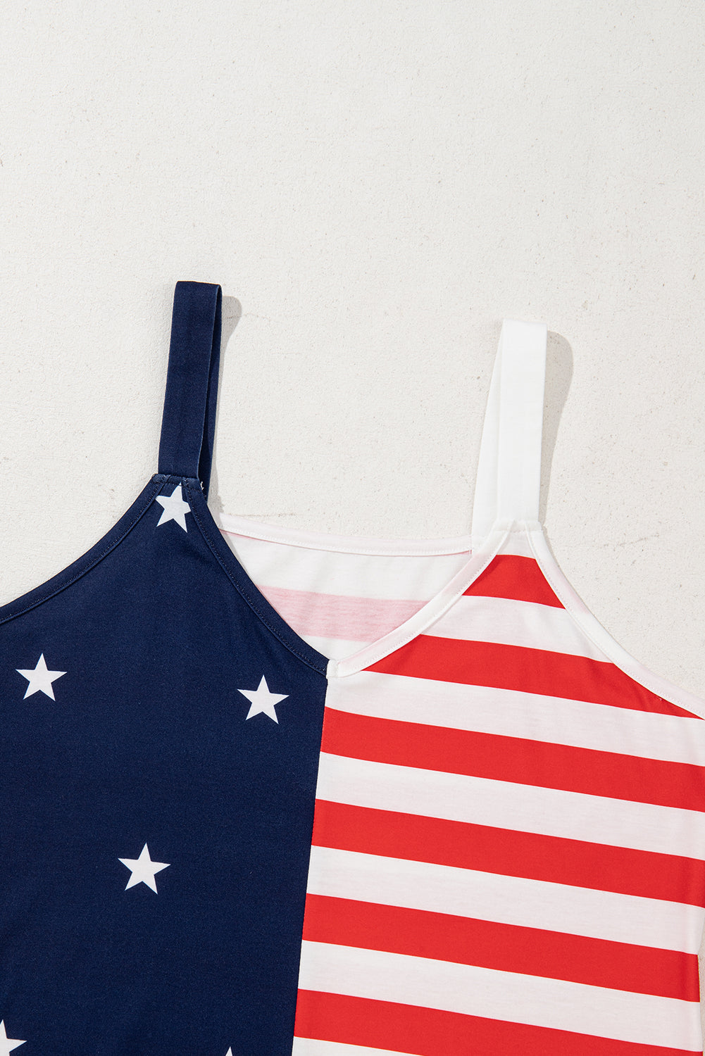 Independence Day Stars and Stripes Printed Casual Tank Top