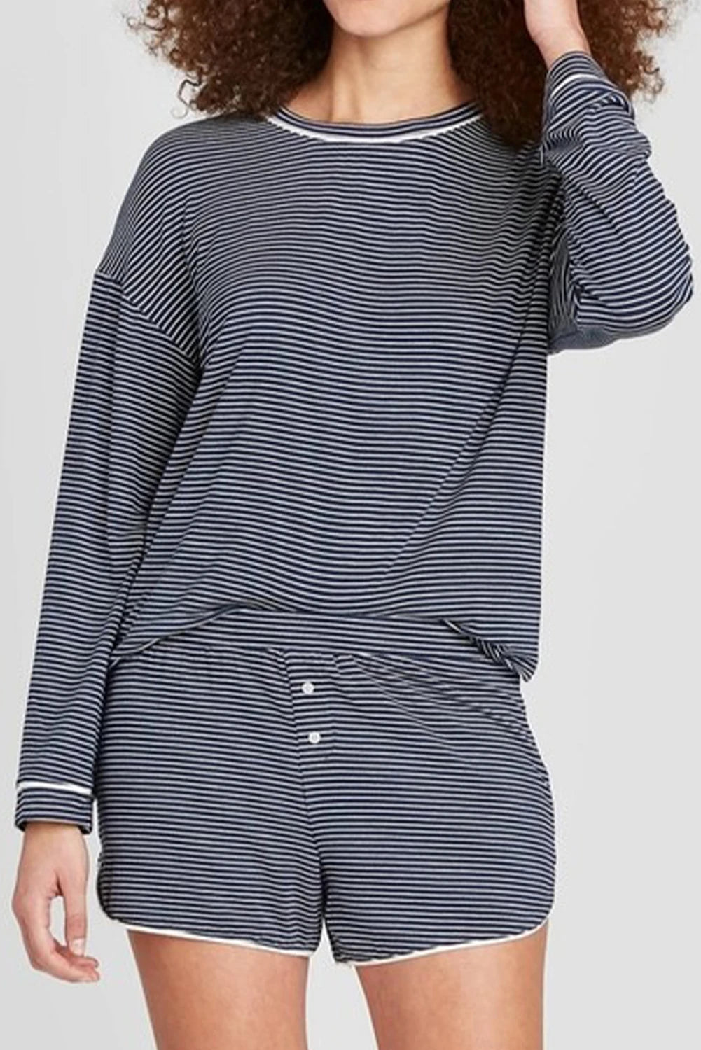 Buttoned Shorts 2pcs Lounge Set