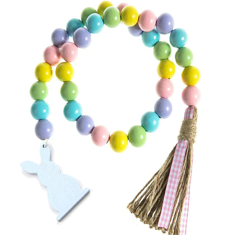 Easter Wood Bead Garland