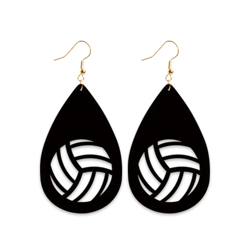 Baseball Volleyball Old Leather Earrings/For 3