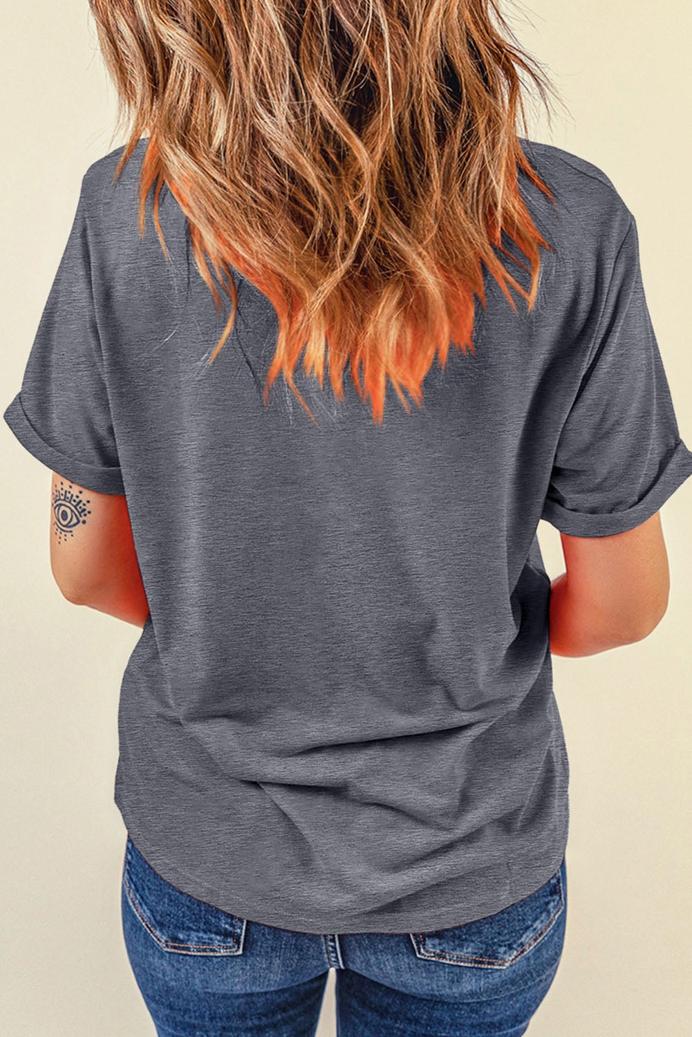 Cute Halloween Ghost Printed Womens Casual Tee