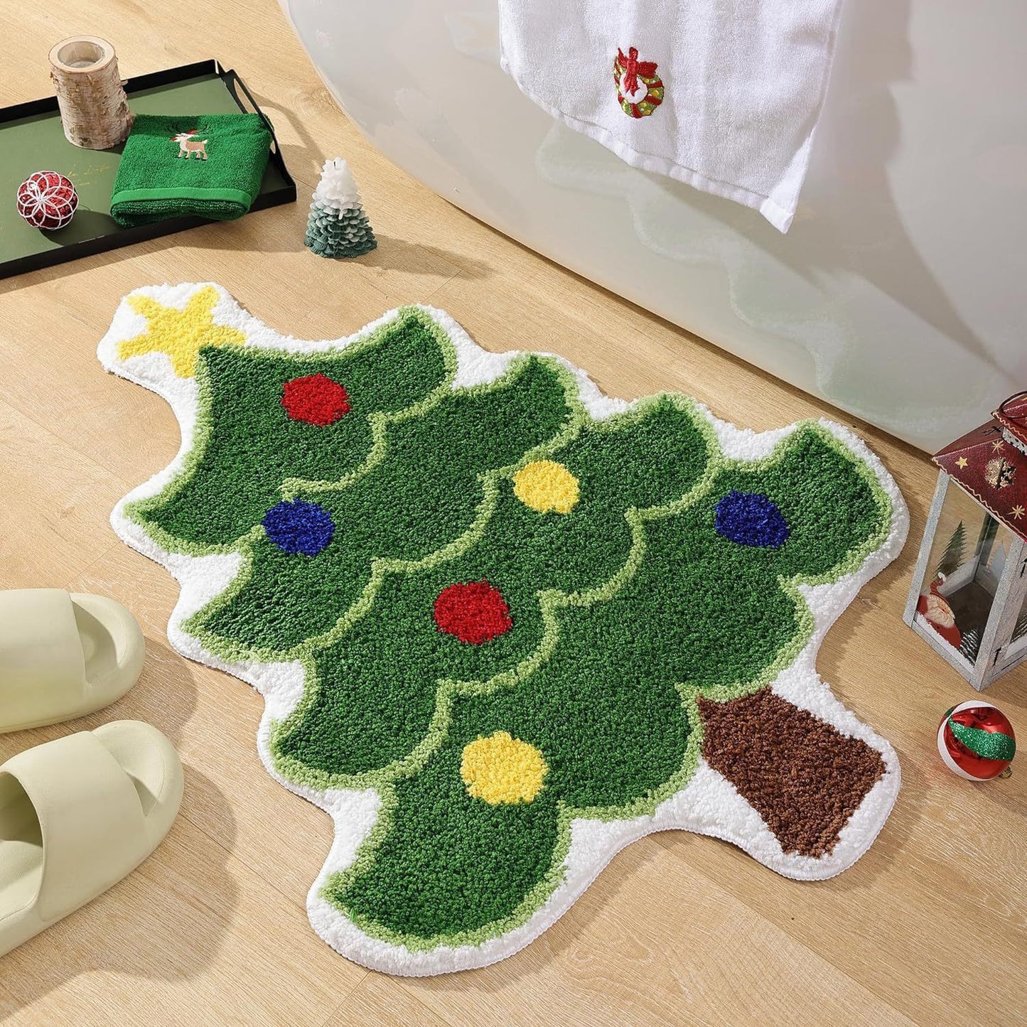 Christmas Snowflake Floor Mat
