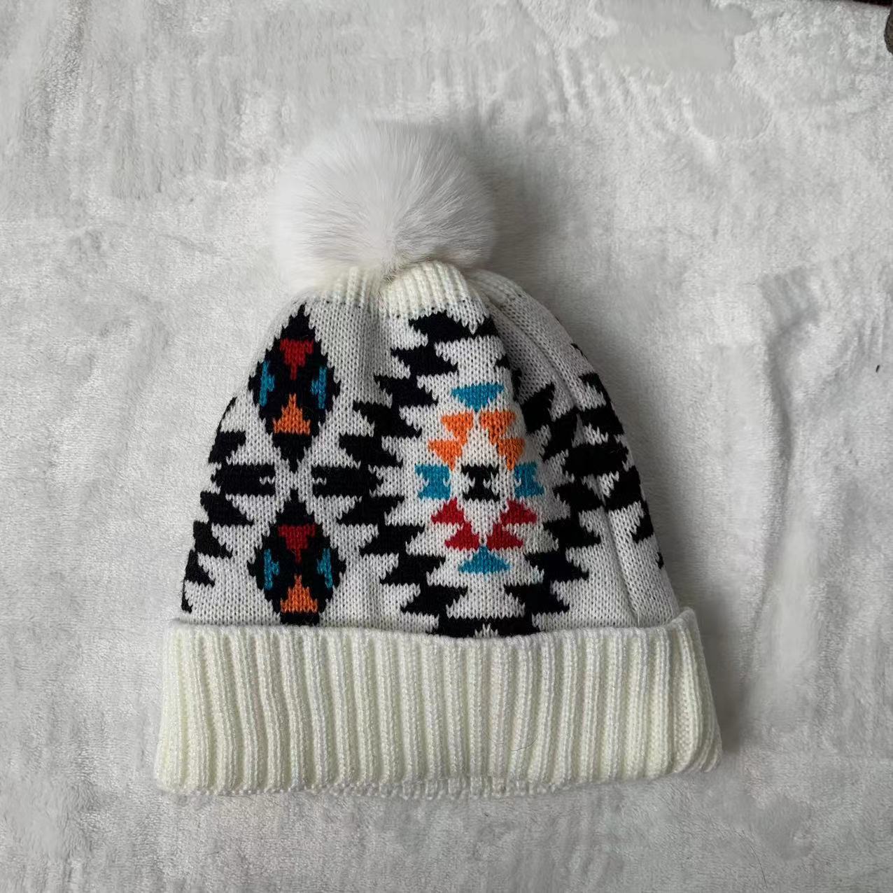 Ladies Print Thermal Knit Hat