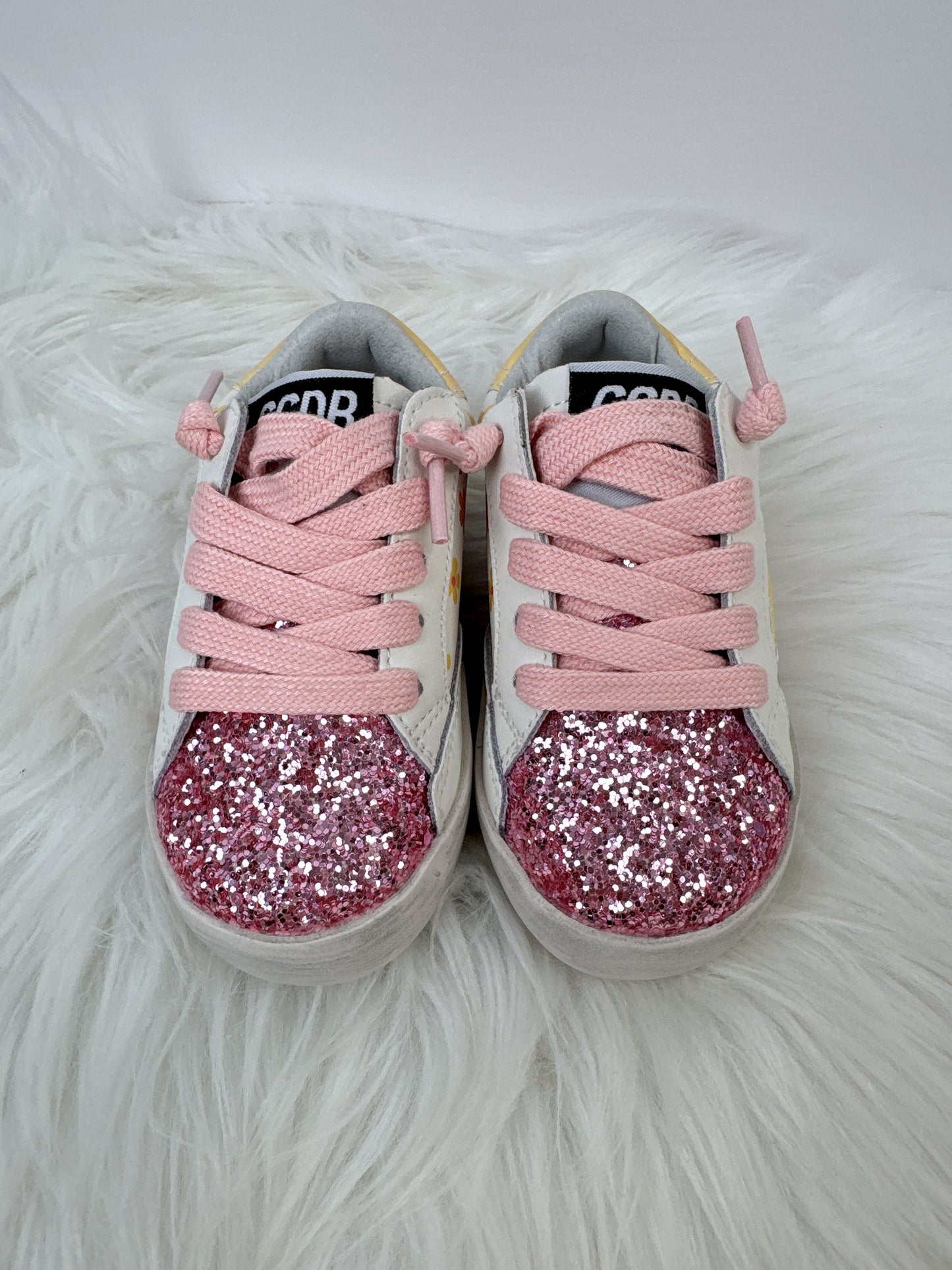 Floral Glitter Star Sneakers