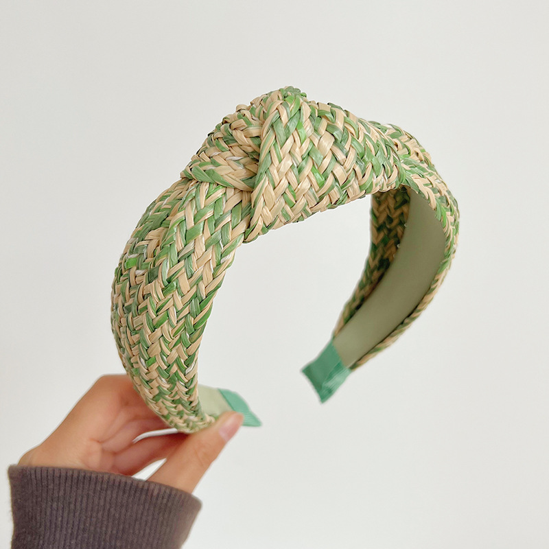 Straw Knotted Headband|3pcs