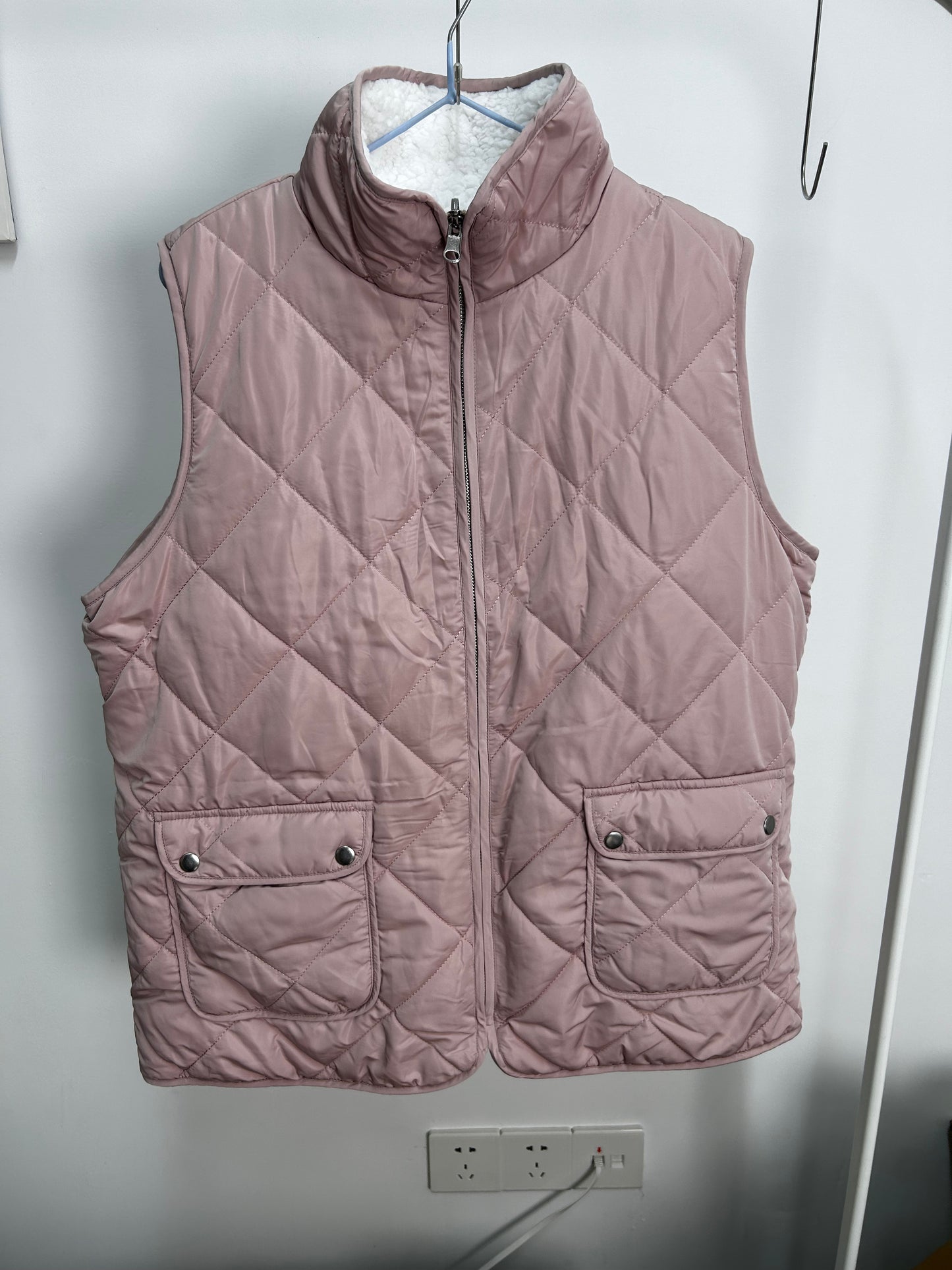 Fleece Lined Quilted Vest Coats