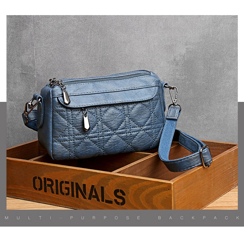 Vintage Quilt Crossbody Bag