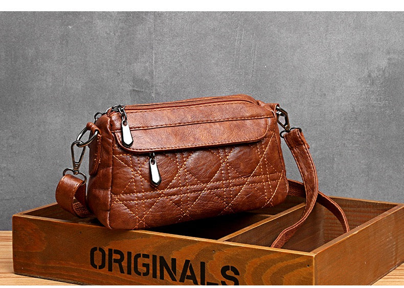 Vintage Quilt Crossbody Bag