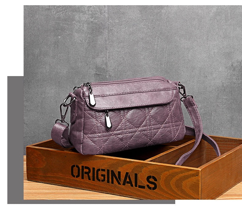 Vintage Quilt Crossbody Bag