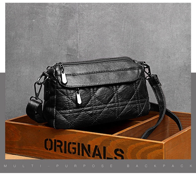 Vintage Quilt Crossbody Bag