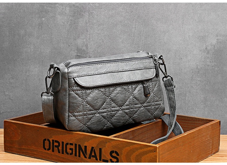 Vintage Quilt Crossbody Bag