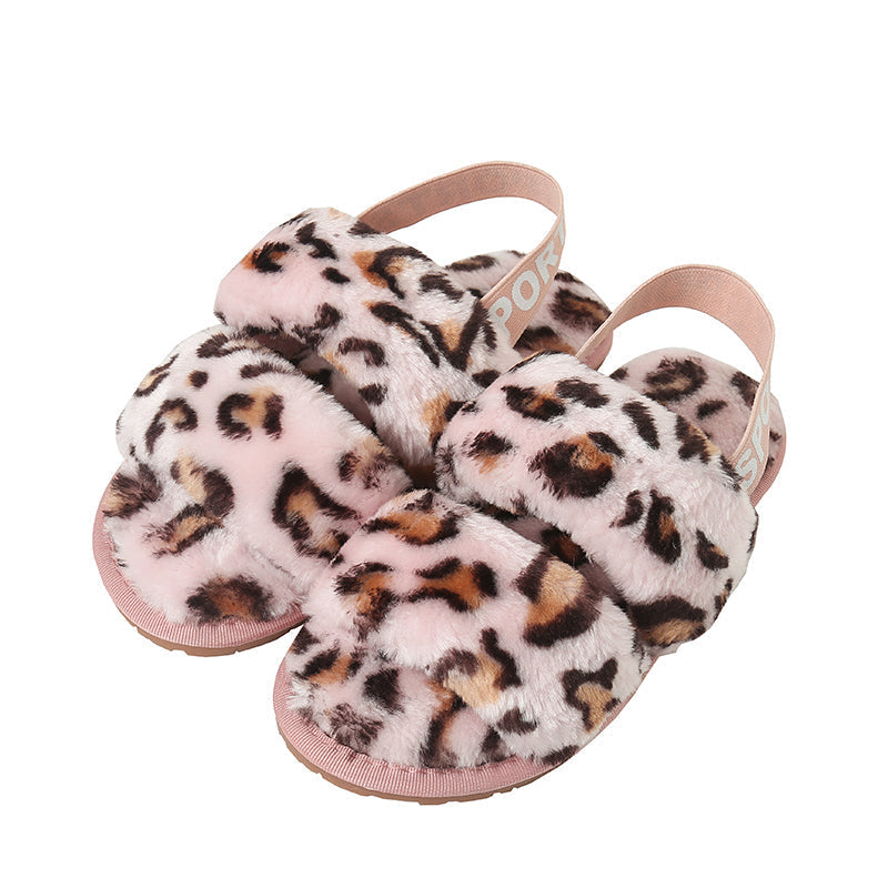 Open Toe Slippers with Elastic Strap