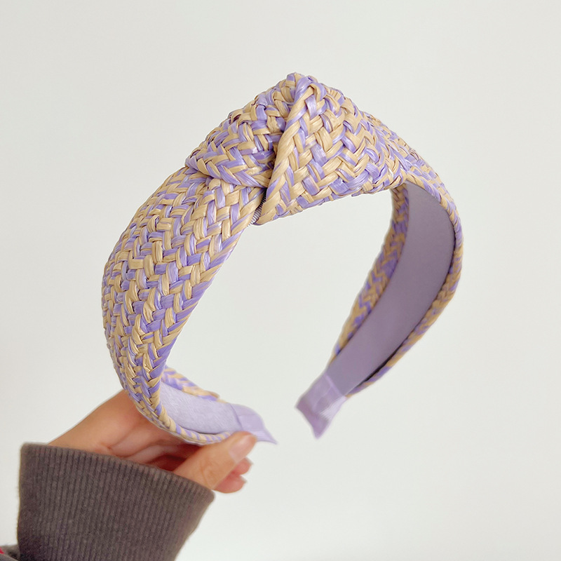 Straw Knotted Headband|3pcs