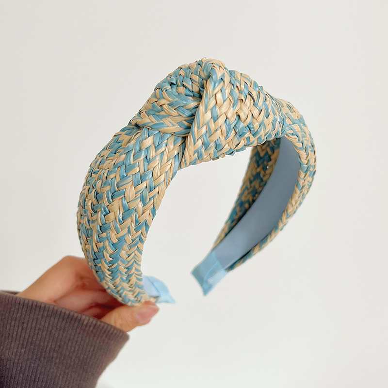 Straw Knotted Headband|3pcs