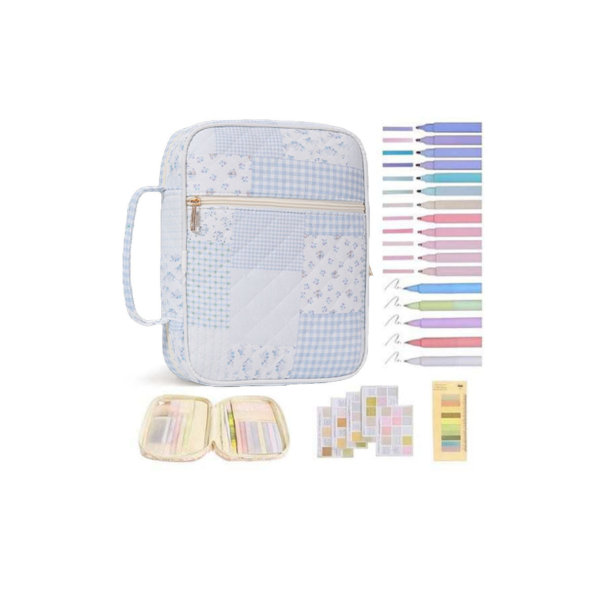 Floral Quilted Bible Cover Large Capacity Bible Case