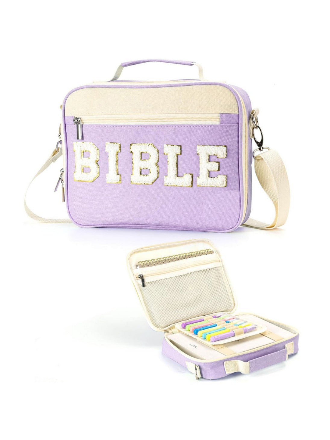 Alphabet Book Purse Dustproof Storage Bag