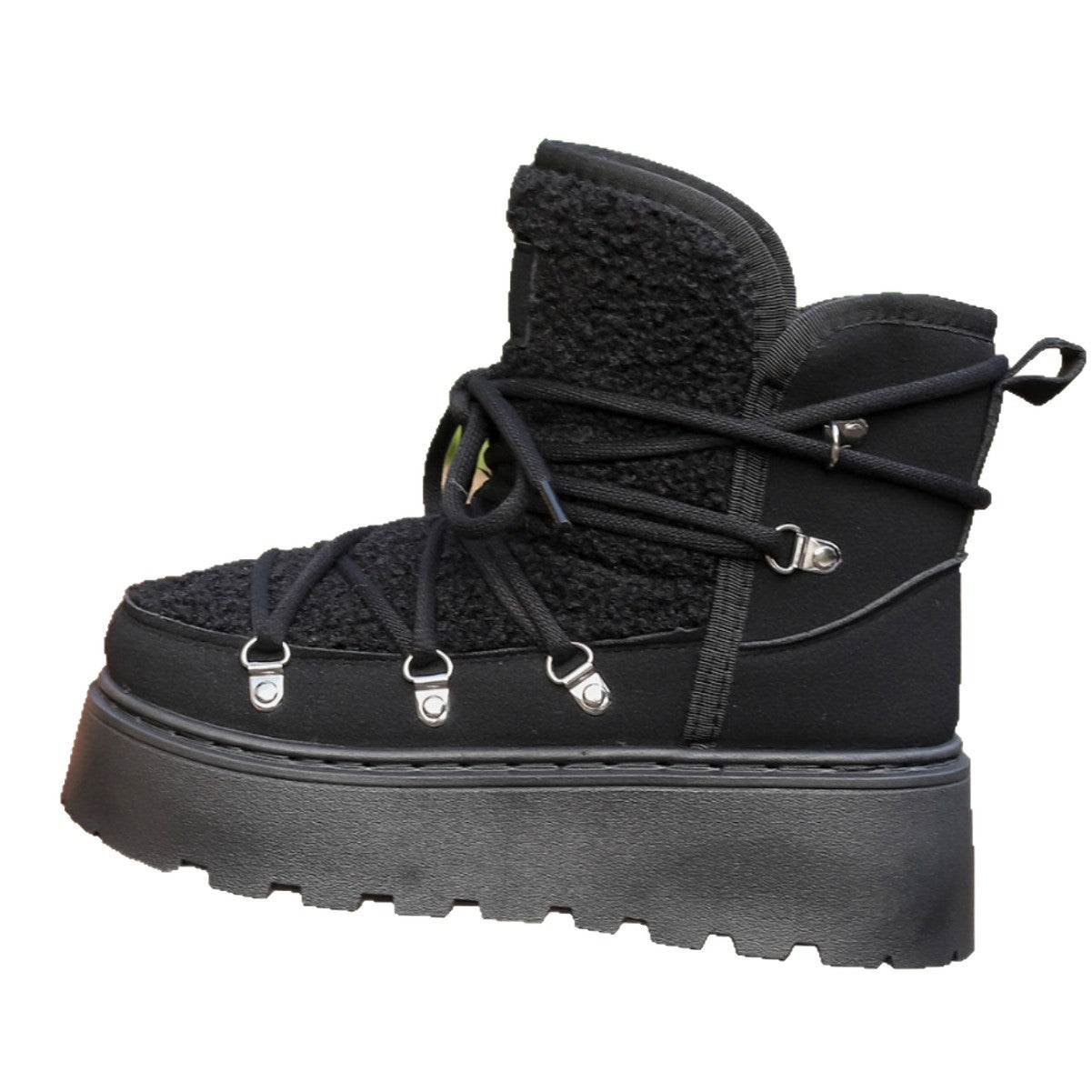 Women's thick-soled warm ankle boots cotton shoes lace-up snow boots