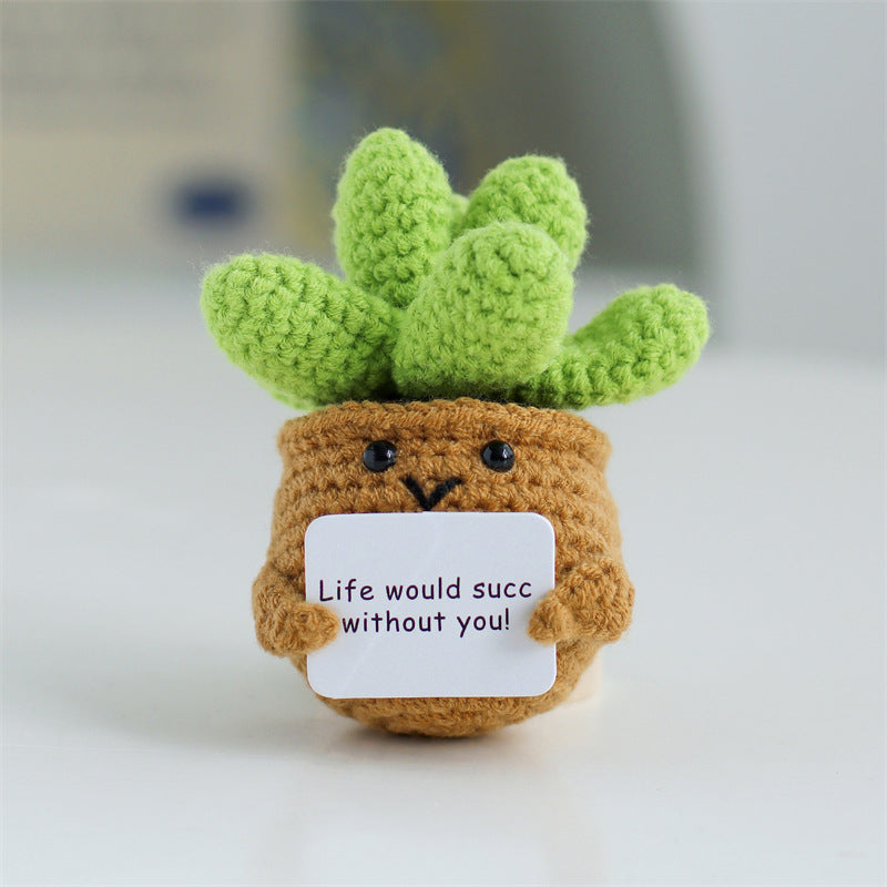 Funny Expression Potato Crochet Doll