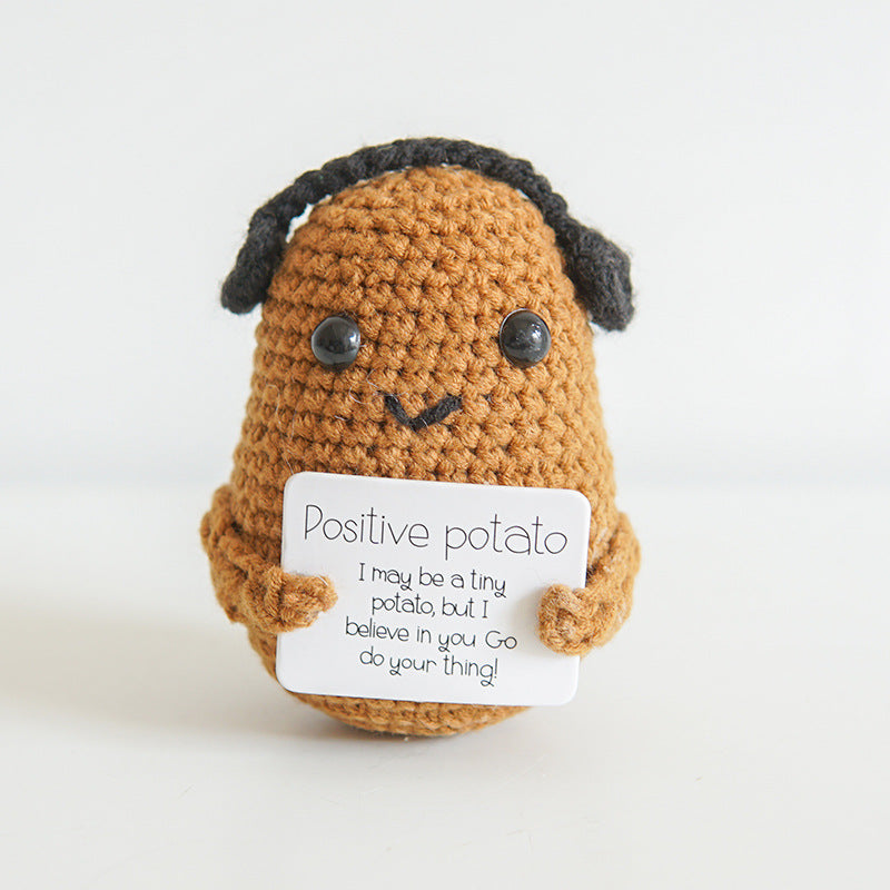 Funny Expression Potato Crochet Doll