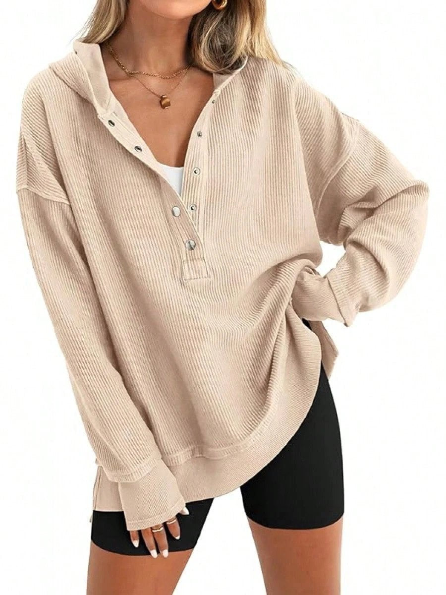 Solid Color Women's Hoodie Sweatshirt