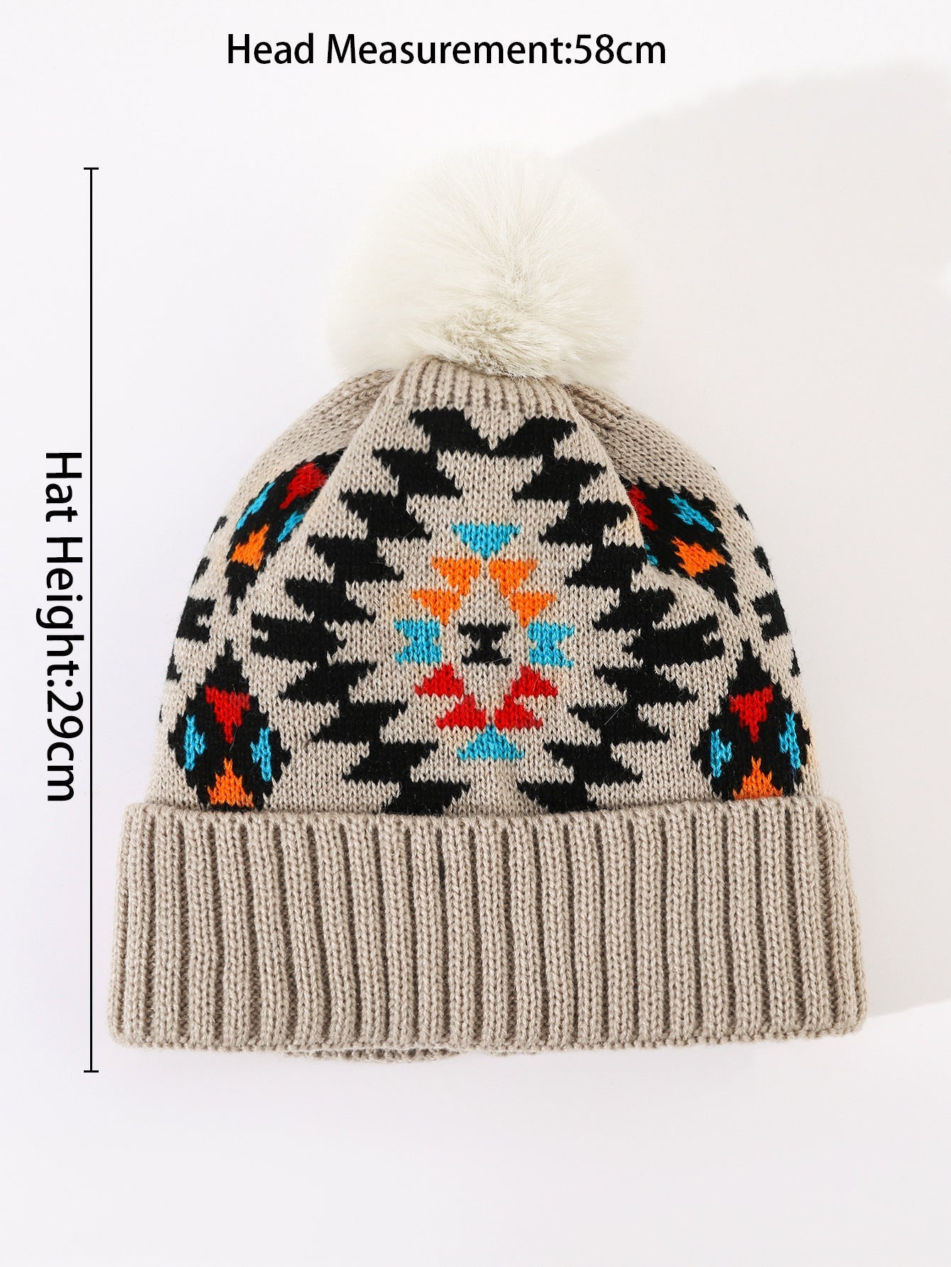 Ladies Print Thermal Knit Hat