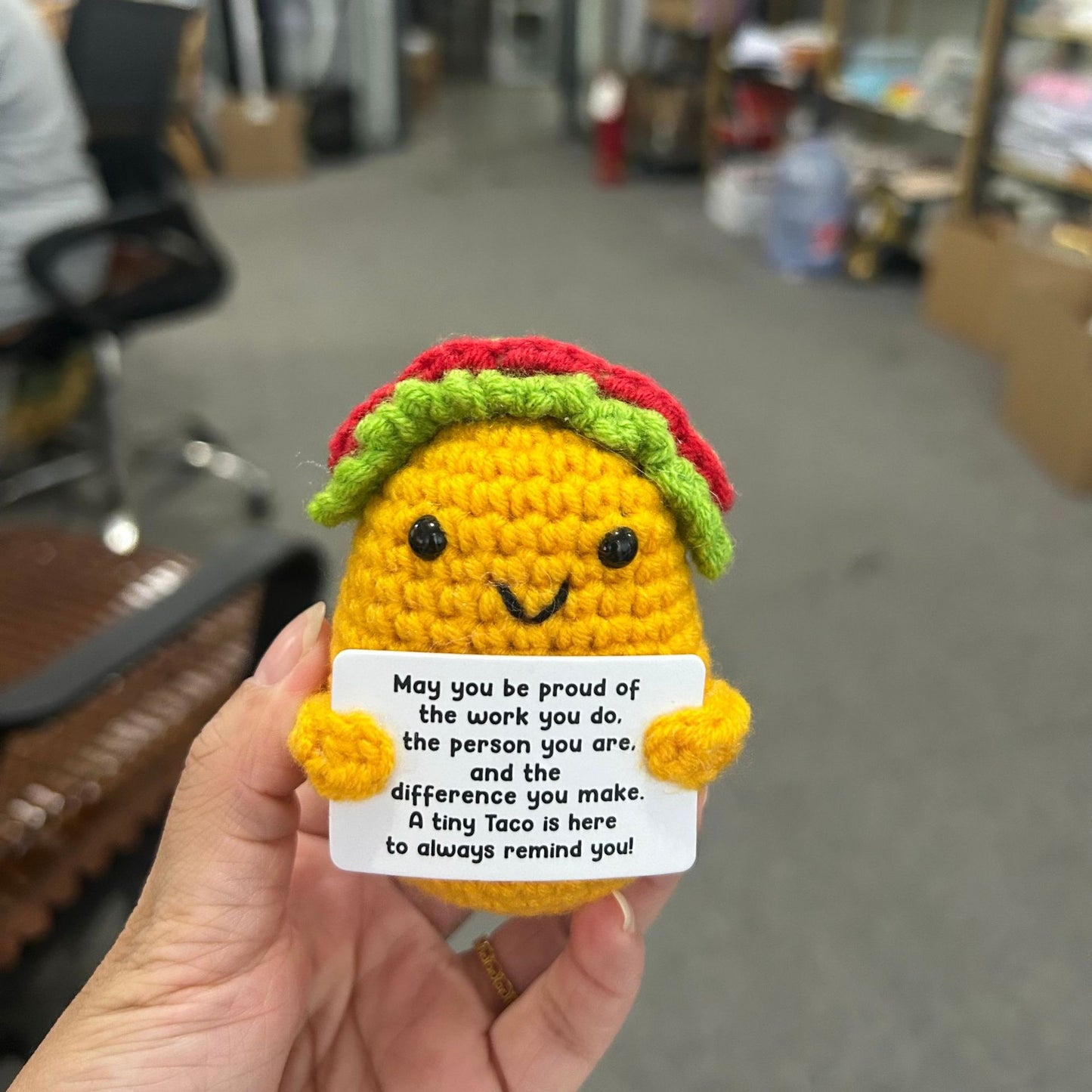 Funny Expression Potato Crochet Doll