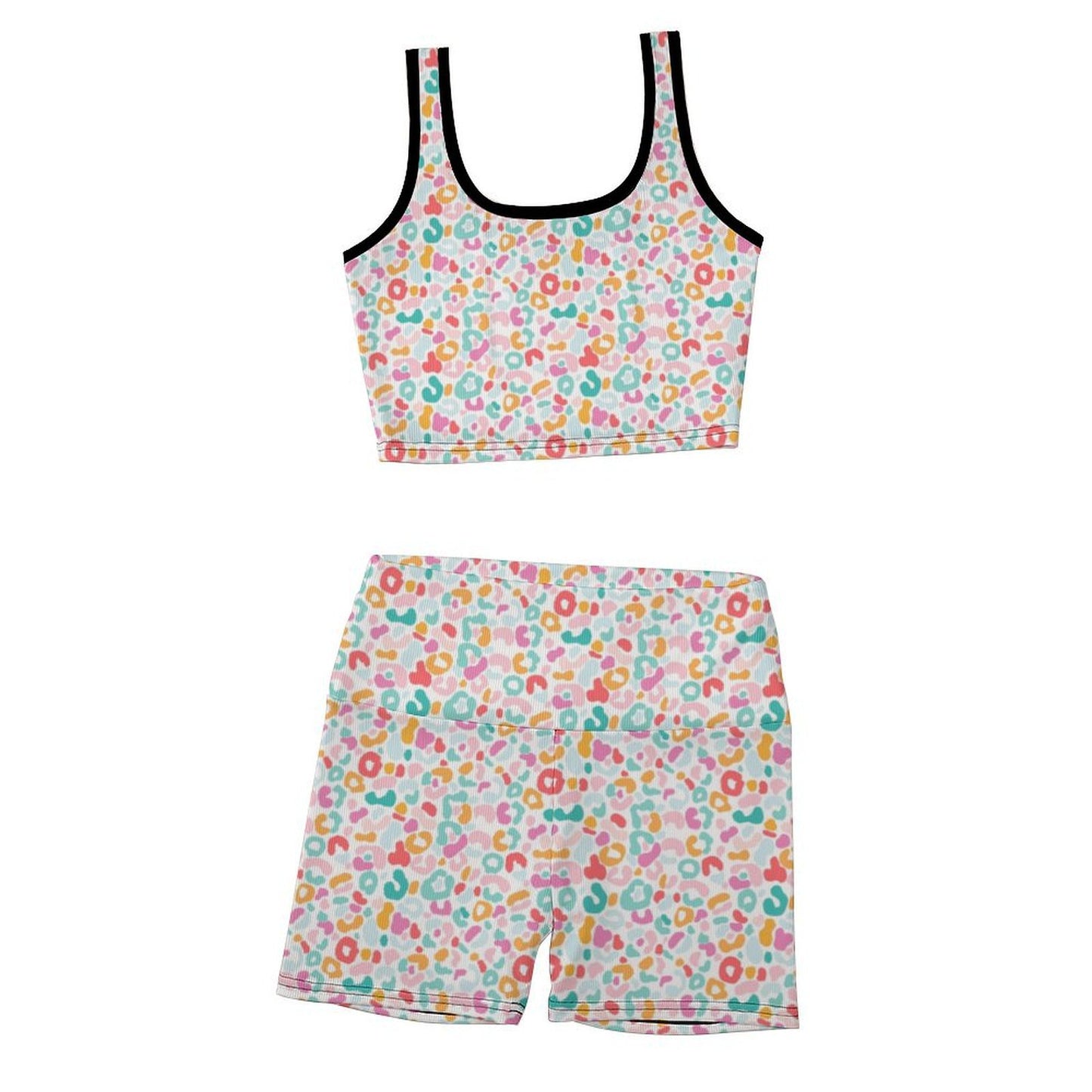 Custom Printed Yoga Vest Set(20-37)