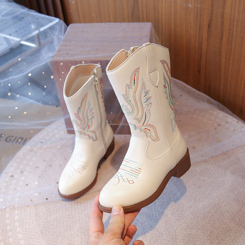 Children's Embroidered Western Boots