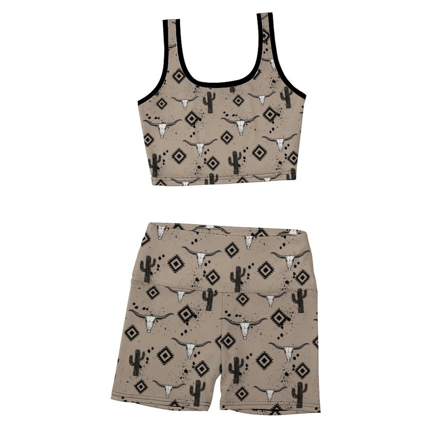 Custom Printed Yoga Vest Set(1-20)
