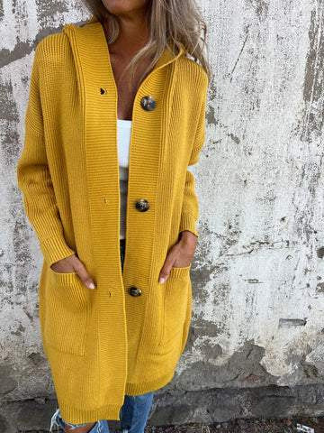 Hooded Knitted Jacket
