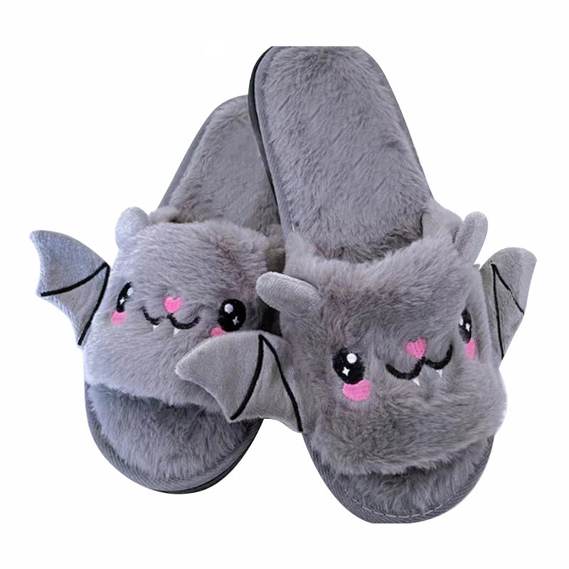 Halloween Plush Bat Slippers