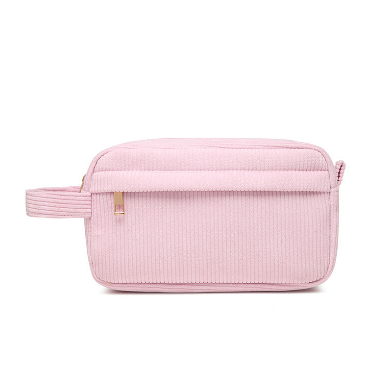 Custom Embroidered Name Seersucker Cosmetic Bag