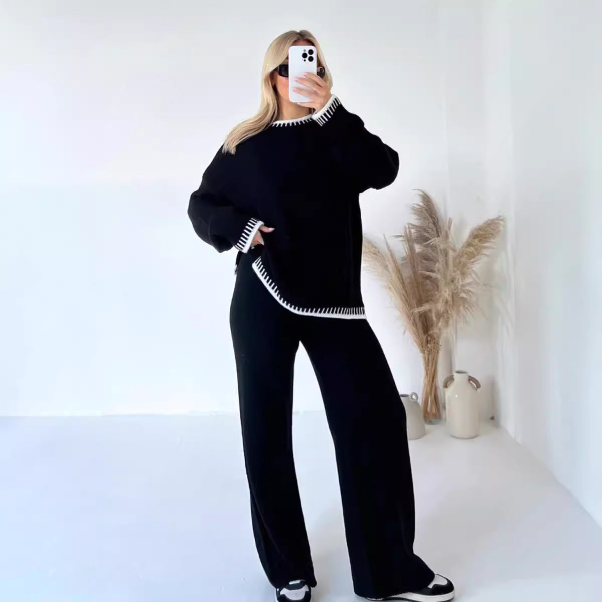 Casual Sweater Two Piece Set