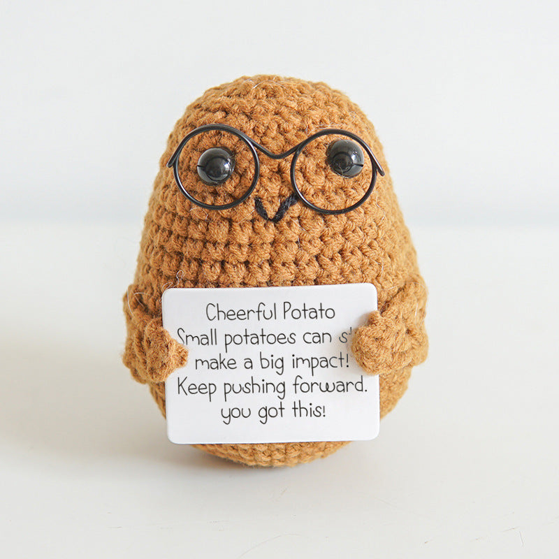 Funny Expression Potato Crochet Doll