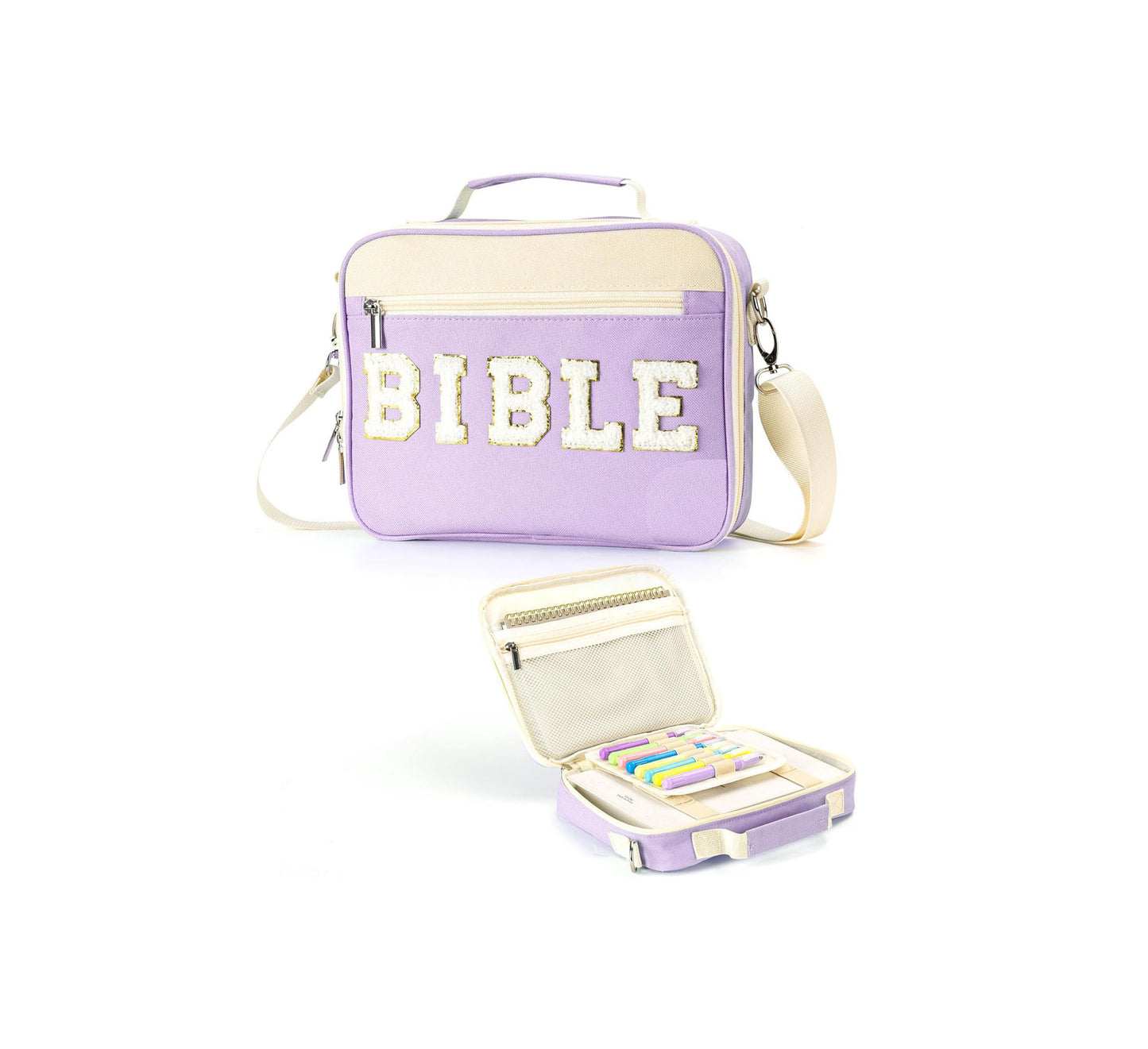 Alphabet Book Purse Dustproof Storage Bag