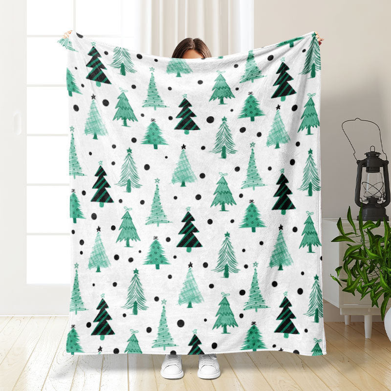 Thickened double-sided printed blanket nap blanket