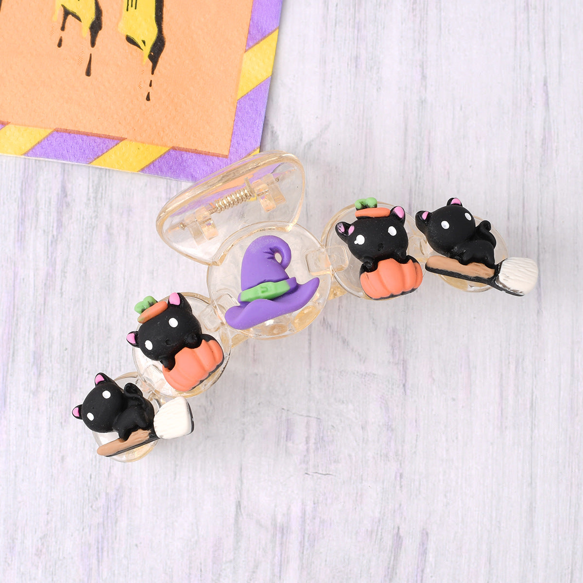 Halloween Pumpkin Head Hair Clip(MOQ3)