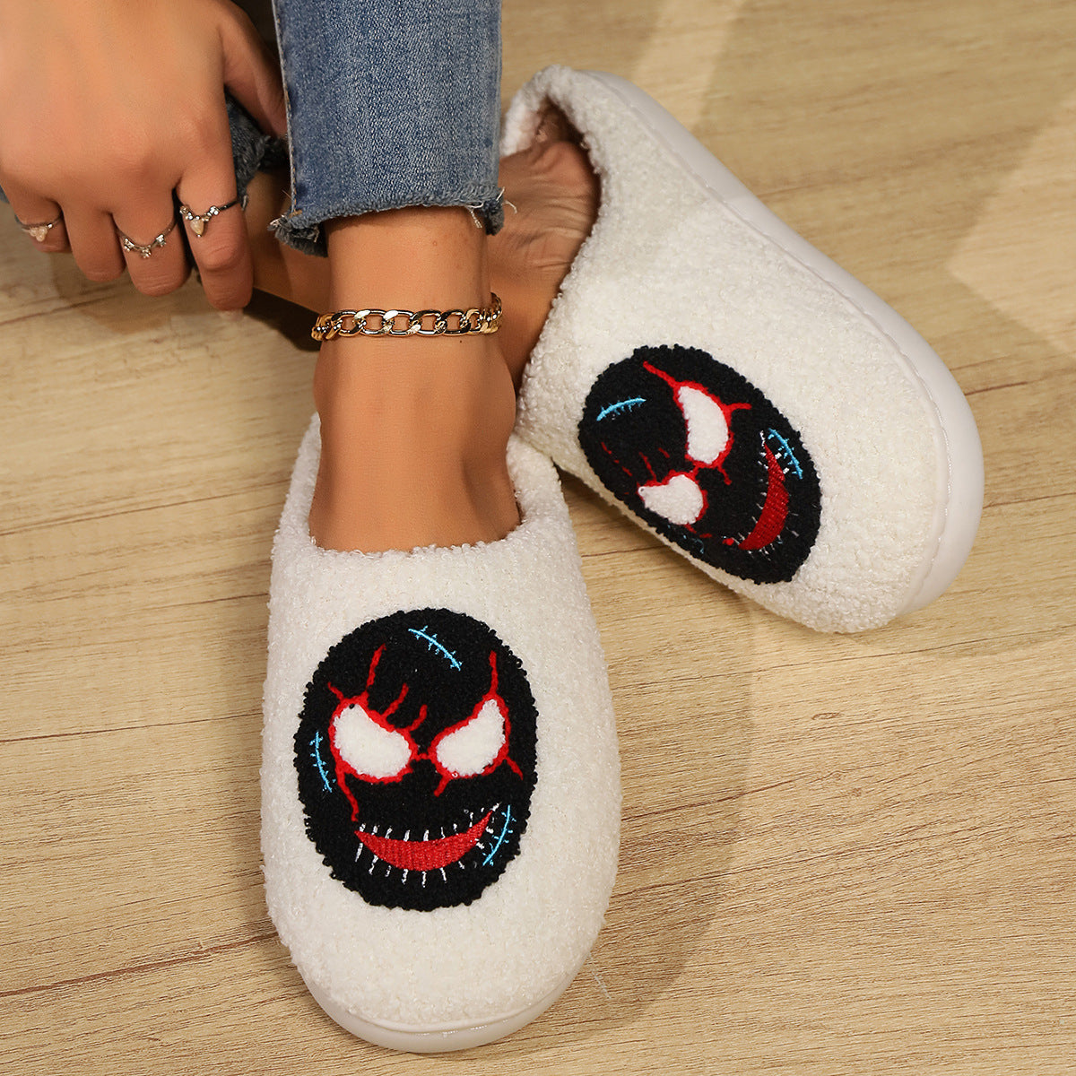 Cotton Slippers Leisure Skeleton