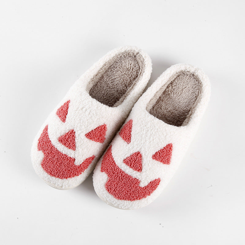 Halloween Pumpkin Cotton Slippers