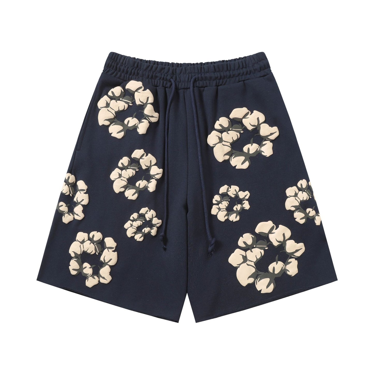 Printed camouflage shorts