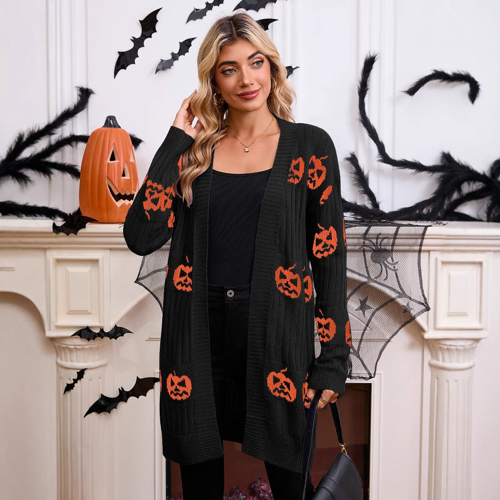Halloween Knitted Cardigan Jacket