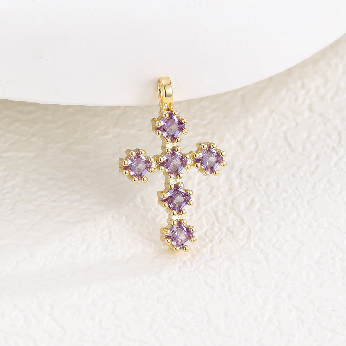 Zircon Cross Necklace