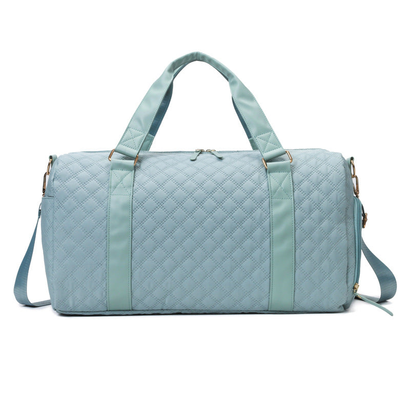 Textured Waterproof Travel Duffel Bag