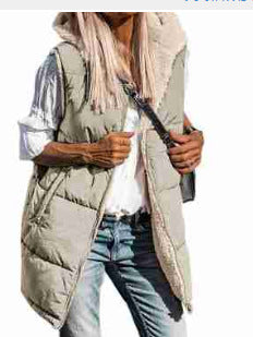 Hooded Reversible Vest Jacket