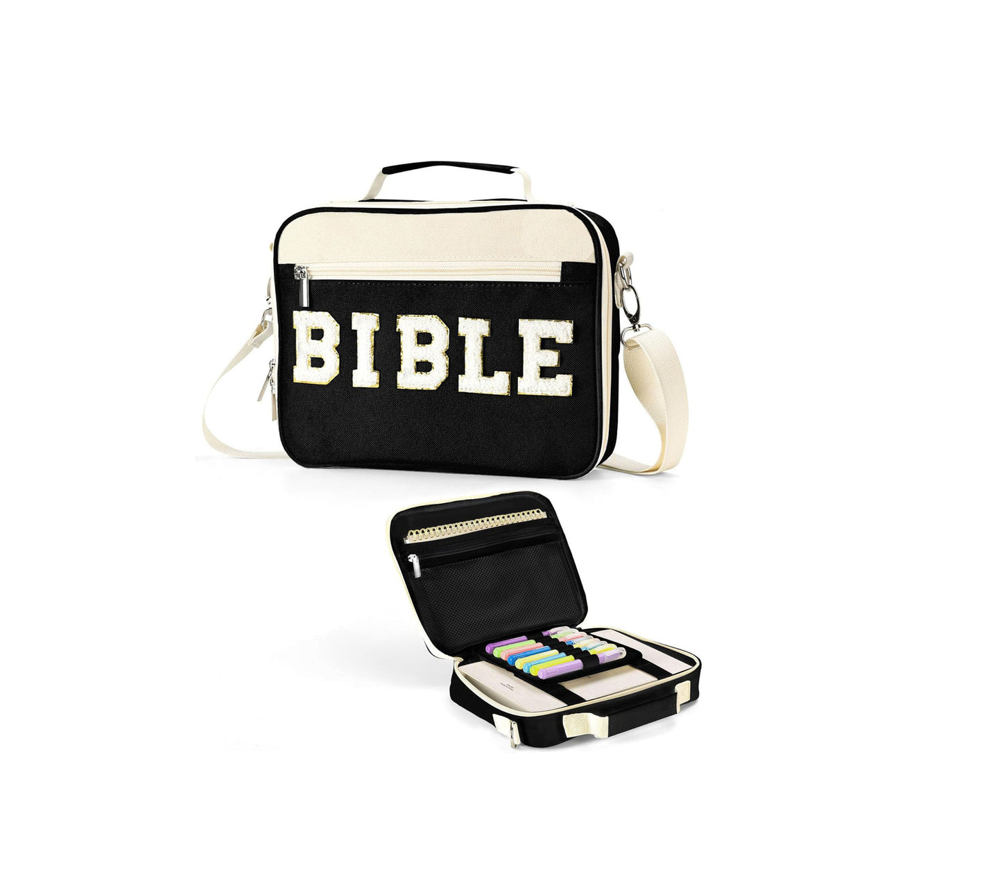 Alphabet Book Purse Dustproof Storage Bag