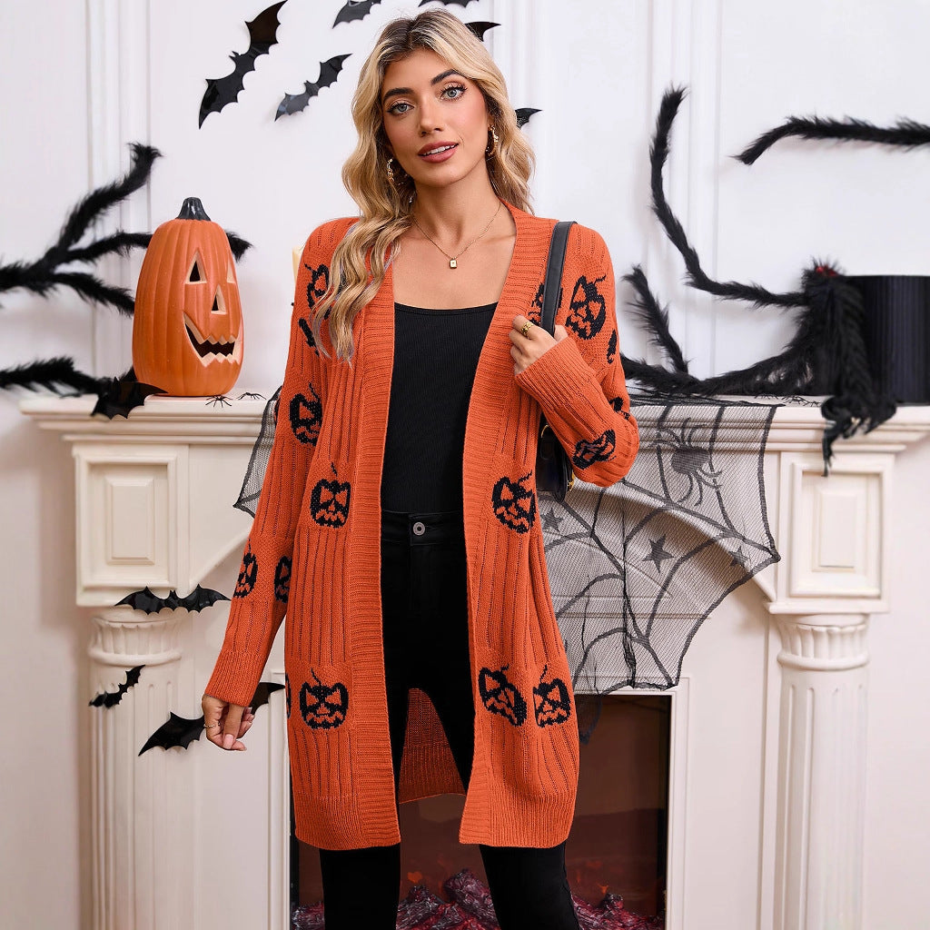 Halloween Knitted Cardigan Jacket