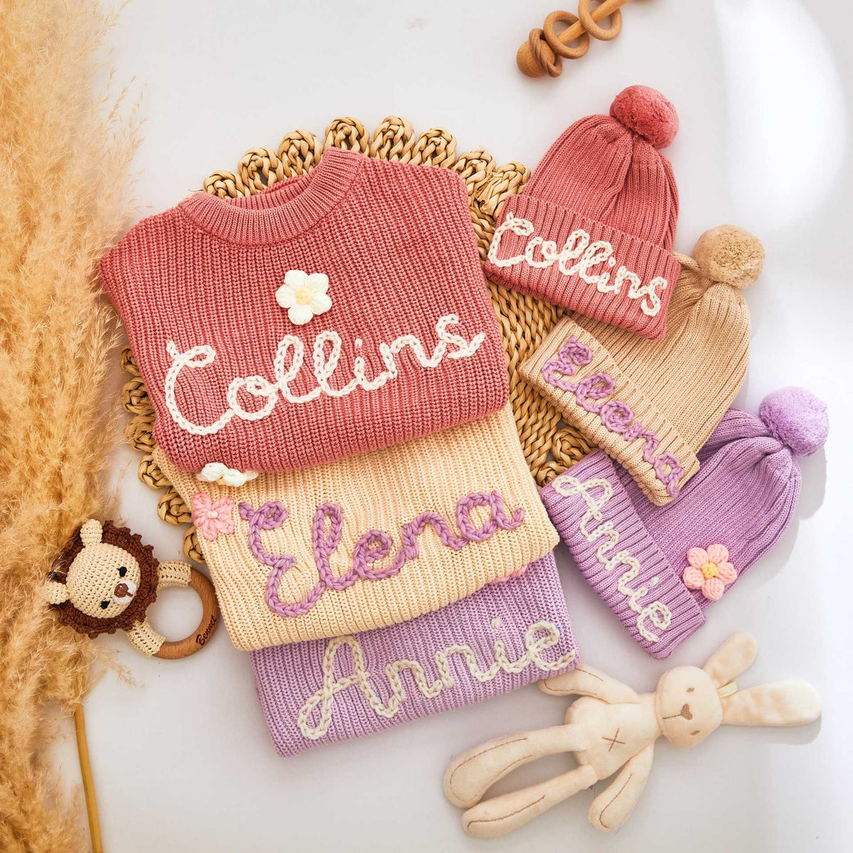 Custom Embroidered Knitted Hat for Kids