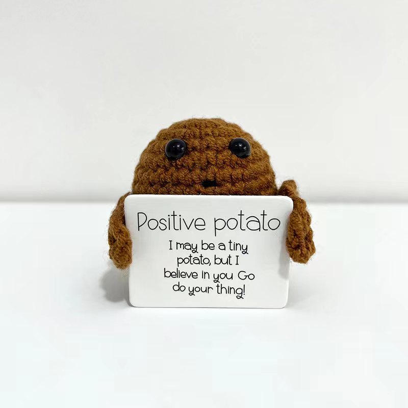 Funny Expression Potato Crochet Doll
