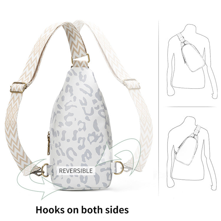 Leopard Print Chest Bag Sling Bag