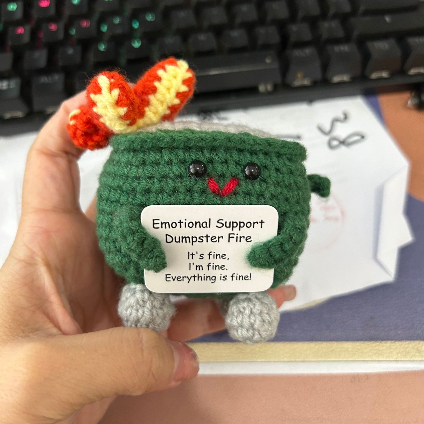 Funny Expression Potato Crochet Doll